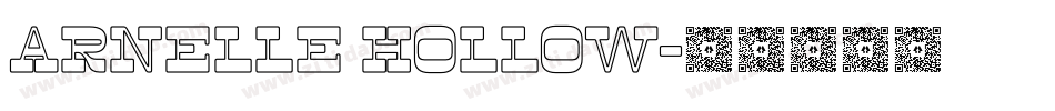 Arnelle Hollow字体转换
